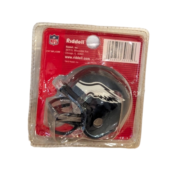 Riddell Pocket Chrome Helmet Philadelphia Eagles NFL Football - Picture 2 of 2